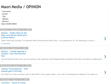 Tablet Screenshot of maorimediacomments.blogspot.com