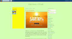 Desktop Screenshot of frugalutah.blogspot.com