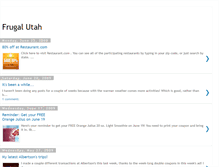 Tablet Screenshot of frugalutah.blogspot.com