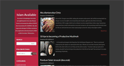 Desktop Screenshot of islamavailable.blogspot.com