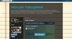 Desktop Screenshot of mexicainfrancophone.blogspot.com