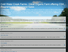 Tablet Screenshot of coldwatercreekfarms.blogspot.com