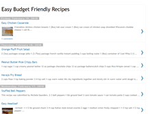 Tablet Screenshot of budgetfriendlymeals.blogspot.com