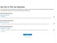 Tablet Screenshot of mylifeinthecarbusiness.blogspot.com