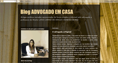 Desktop Screenshot of advogadoemcasa.blogspot.com