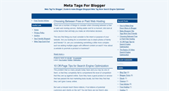 Desktop Screenshot of metatagforblogger.blogspot.com