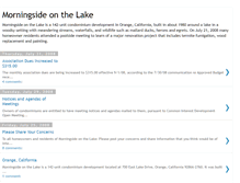 Tablet Screenshot of morningsideonthelake.blogspot.com