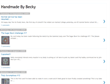 Tablet Screenshot of handmadebybecky.blogspot.com