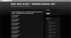 Desktop Screenshot of nod32-guncelkey.blogspot.com