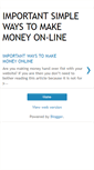 Mobile Screenshot of makemoneyonlinepro.blogspot.com