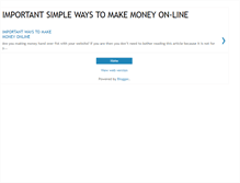 Tablet Screenshot of makemoneyonlinepro.blogspot.com