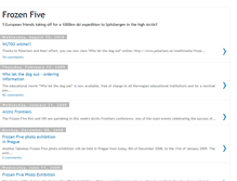 Tablet Screenshot of frozenfive.blogspot.com