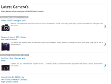 Tablet Screenshot of latestcameras.blogspot.com