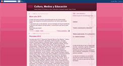 Desktop Screenshot of cultura-mediosyeducacion.blogspot.com
