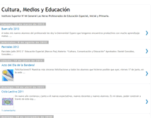 Tablet Screenshot of cultura-mediosyeducacion.blogspot.com