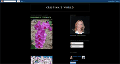 Desktop Screenshot of mariacristinasworld.blogspot.com