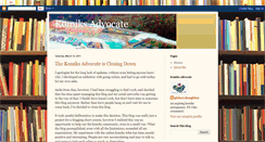 Desktop Screenshot of komiksadvocate.blogspot.com