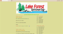 Desktop Screenshot of lakeforestsportsmanclub.blogspot.com