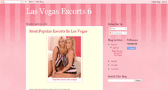 Desktop Screenshot of 6lasvegasescorts.blogspot.com