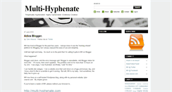 Desktop Screenshot of multihyphenate.blogspot.com