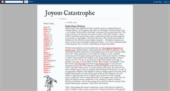 Desktop Screenshot of joyouscatastrophe.blogspot.com