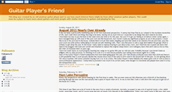 Desktop Screenshot of guitarplayersfriend.blogspot.com