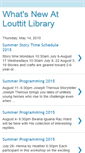 Mobile Screenshot of louttittlibraryprograms.blogspot.com