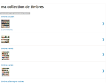Tablet Screenshot of collection-timbres.blogspot.com