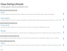 Tablet Screenshot of cleaneatinglifestyle.blogspot.com