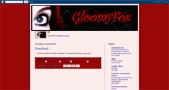 Desktop Screenshot of gloomyfox.blogspot.com