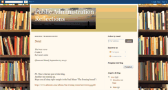 Desktop Screenshot of mpareflections.blogspot.com