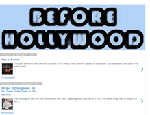 Tablet Screenshot of before-hollywood.blogspot.com