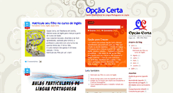 Desktop Screenshot of opcaocertajp.blogspot.com