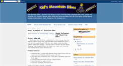 Desktop Screenshot of kids-mountain-bikes.blogspot.com