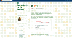 Desktop Screenshot of elaboratoriodelalengua.blogspot.com