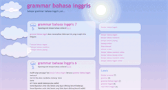 Desktop Screenshot of grammarbahasainggris.blogspot.com