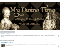 Tablet Screenshot of mydivinetime.blogspot.com