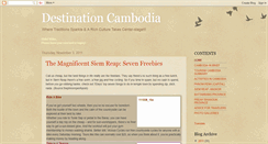 Desktop Screenshot of destination-cambodia.blogspot.com