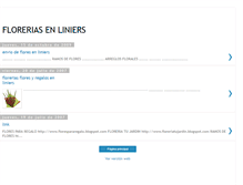 Tablet Screenshot of floreriasenliniers.blogspot.com