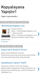Mobile Screenshot of kopyalayanayapistir.blogspot.com