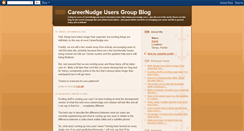 Desktop Screenshot of careernudgeusers.blogspot.com