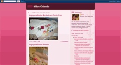 Desktop Screenshot of maoscriando.blogspot.com