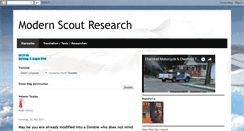 Desktop Screenshot of modernscoutresearch.blogspot.com