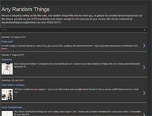Tablet Screenshot of anyrandomthings.blogspot.com