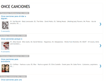 Tablet Screenshot of oncecanciones.blogspot.com