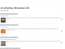 Tablet Screenshot of anamazingmiraculouslife.blogspot.com