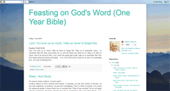 Desktop Screenshot of feastingongodsword.blogspot.com