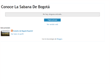 Tablet Screenshot of conocelasabanadebogota.blogspot.com