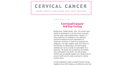 Desktop Screenshot of cervical-selfpap.blogspot.com