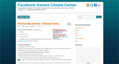 Desktop Screenshot of fbgamescheats.blogspot.com